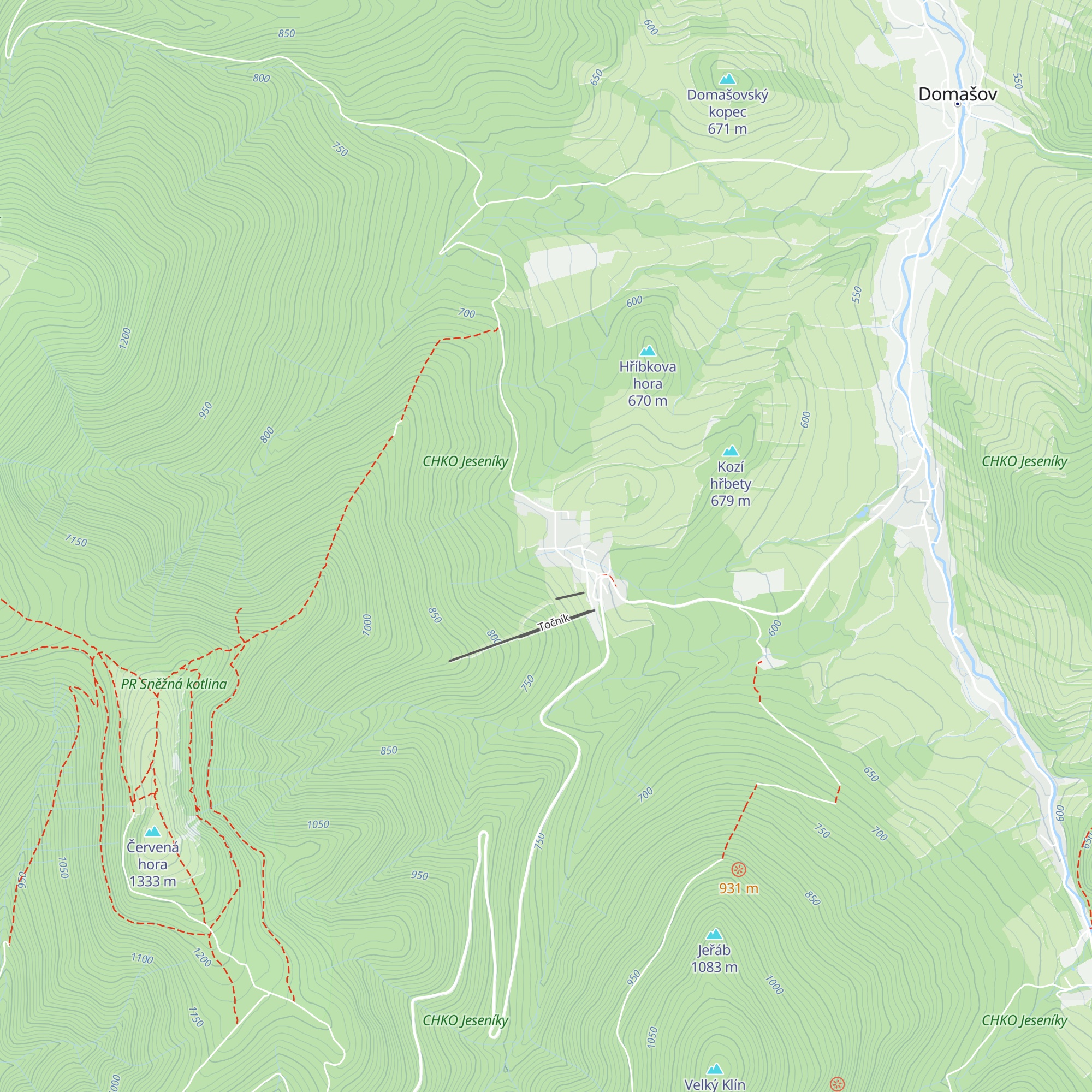 Chata Frantovka map