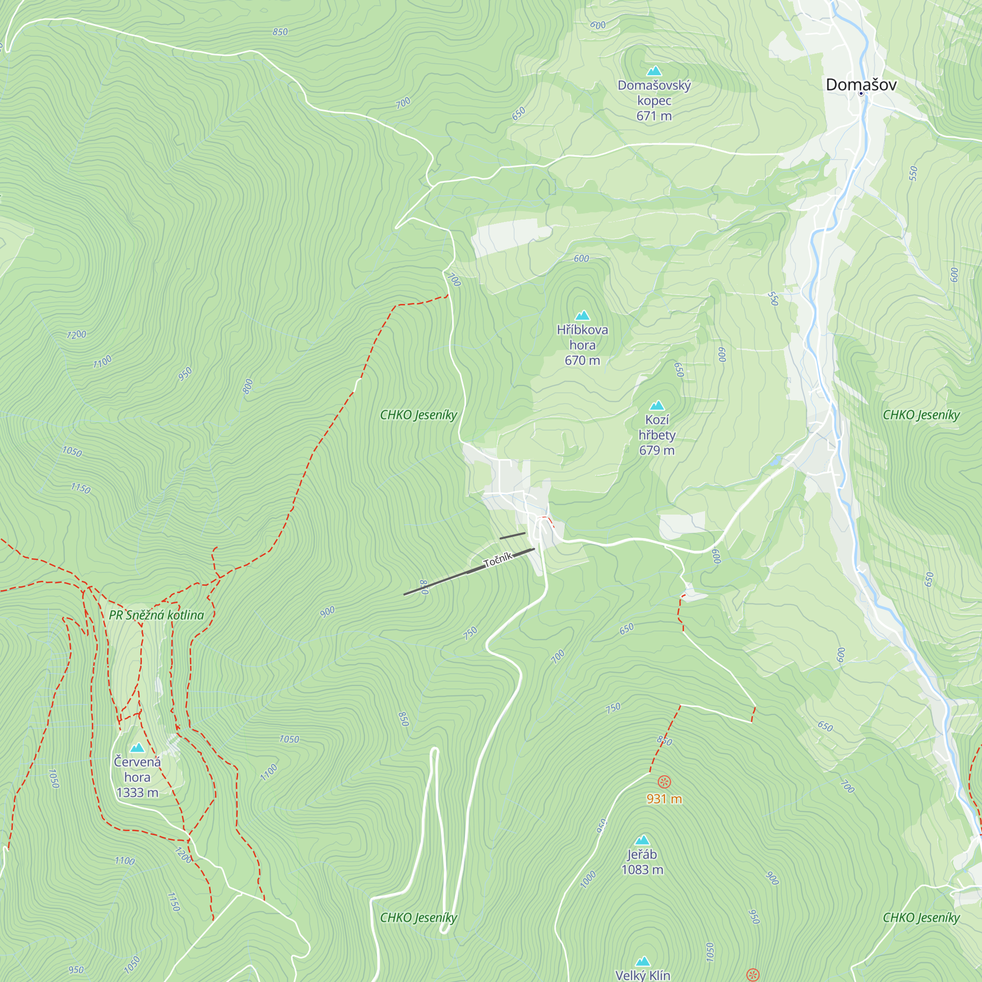 Chata Frantovka map