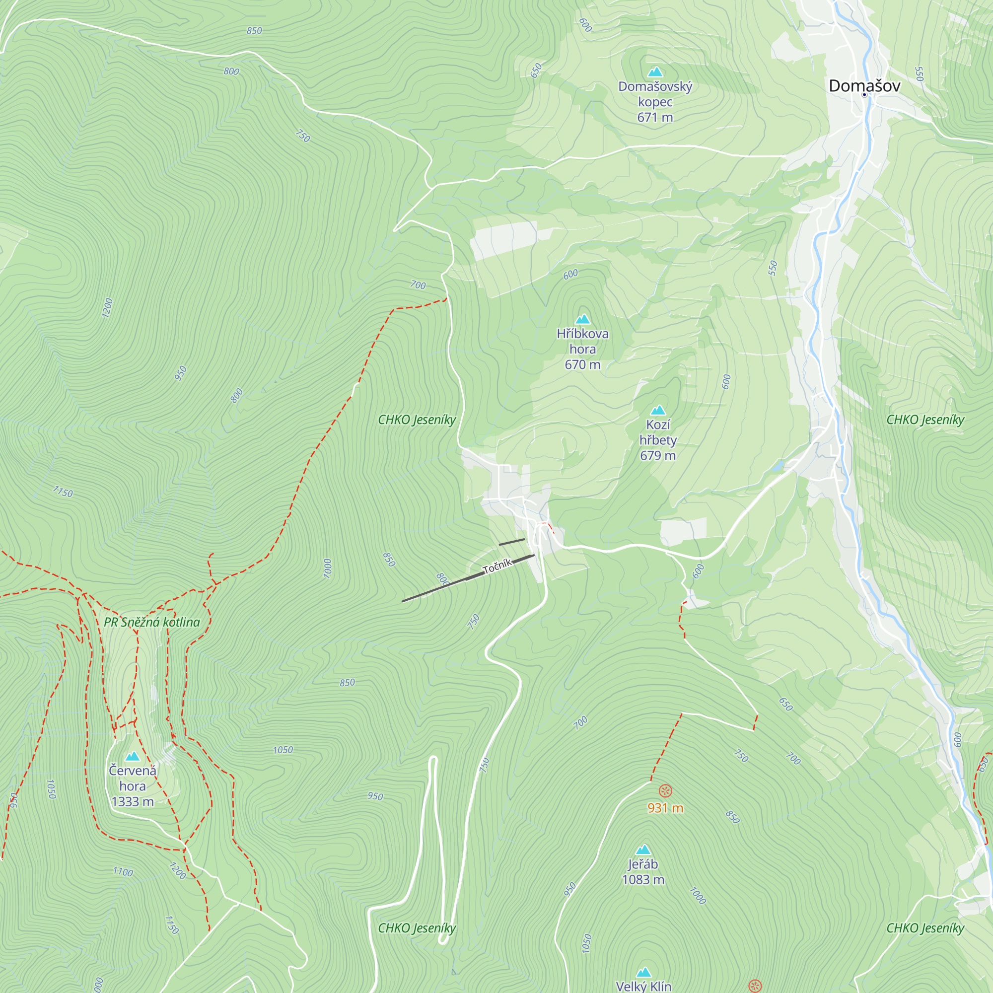 Chata Urban map