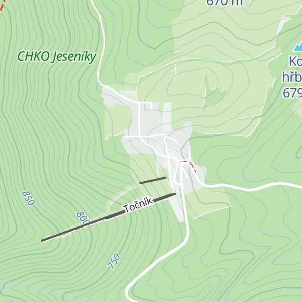Map of Horská chata U Rychlých