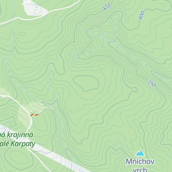 Map of Myší vrch
