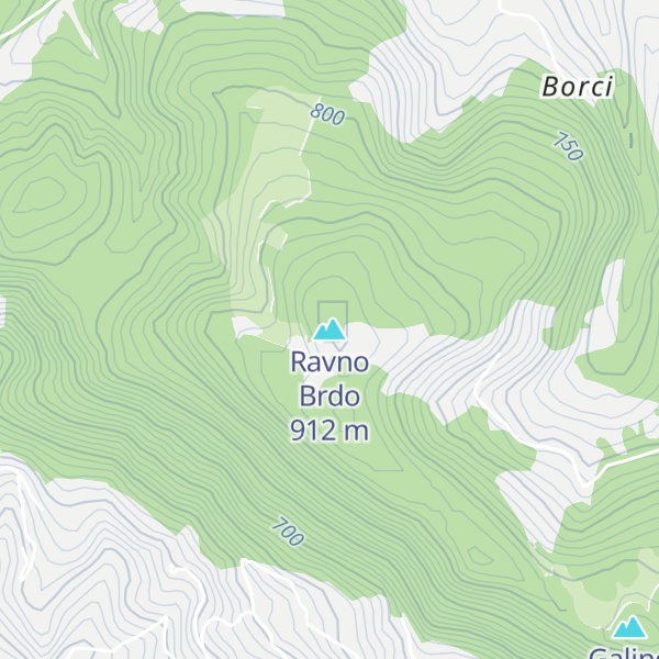 Map of Ravno Brdo