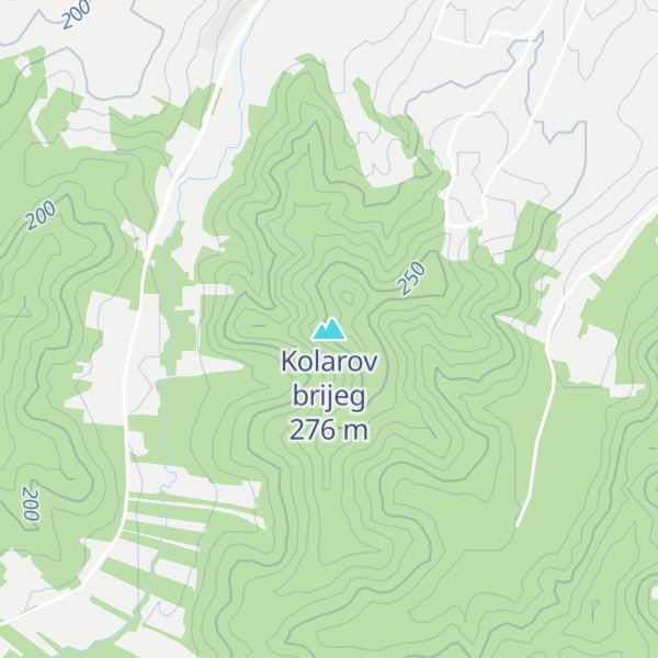 Map of Kolarov brijeg