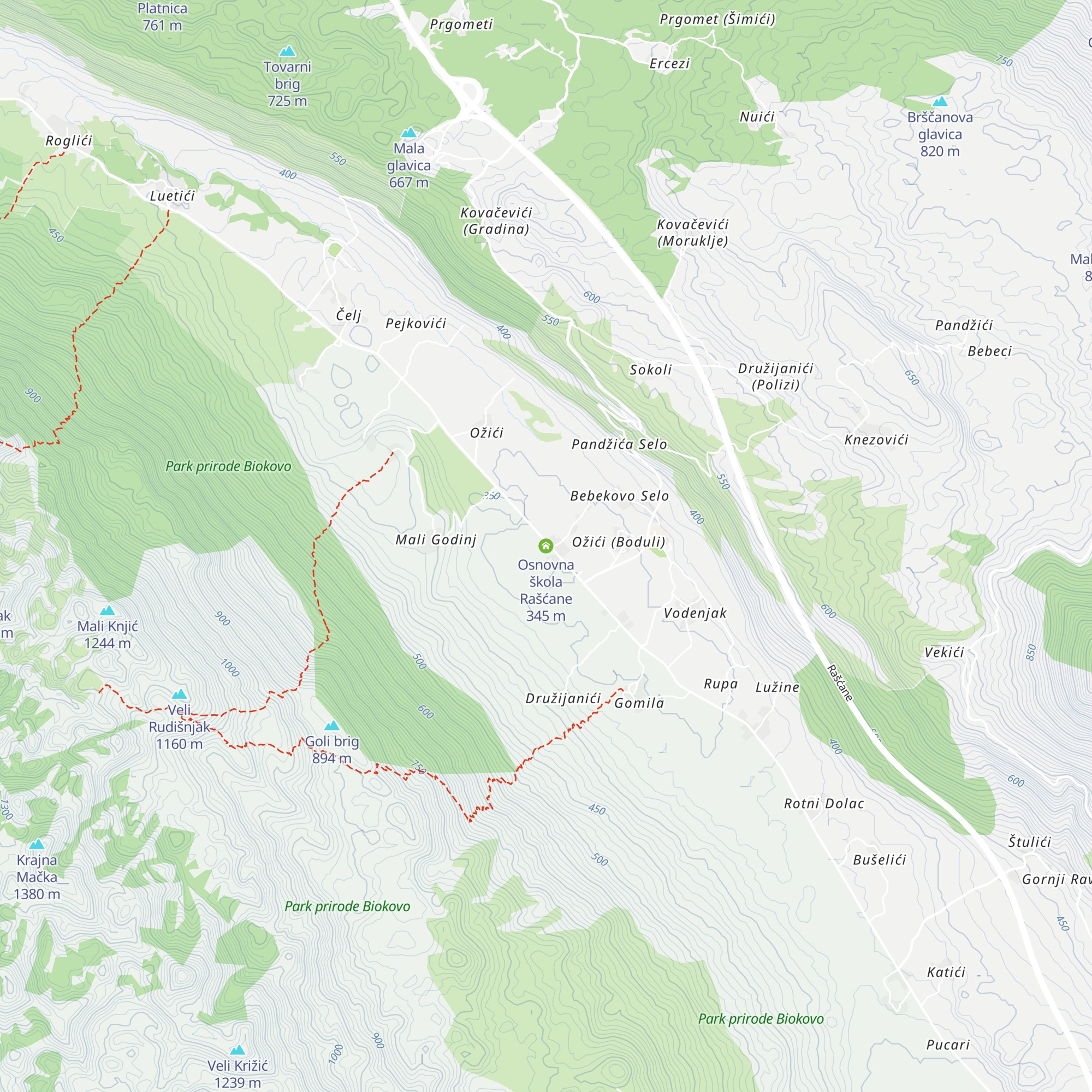 Osnovna škola Rašćane map