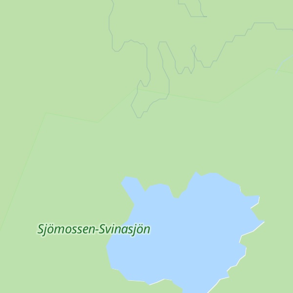 Map of Sjömossen-Svinasjöns naturreservat