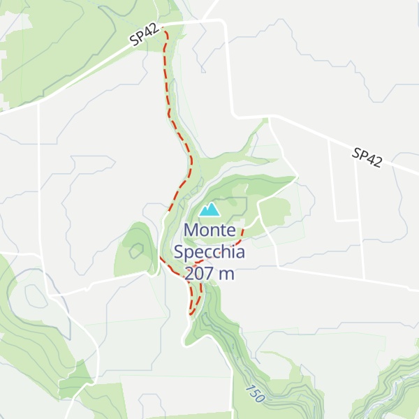 Map of Monte Specchia