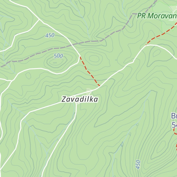 Map of Chata Ahoj