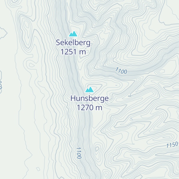 Map of Hunsberge