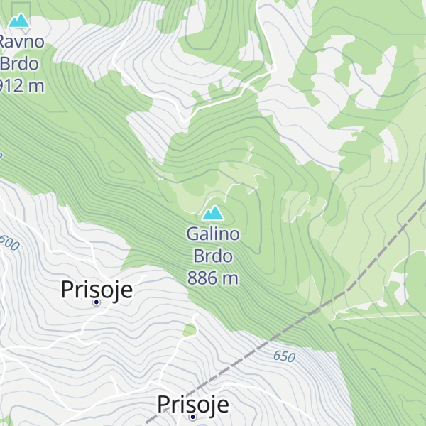 Map of Galino Brdo