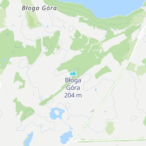 Map of Błoga Góra