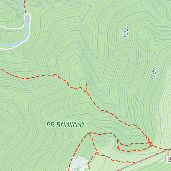 Map of Čertova stěna