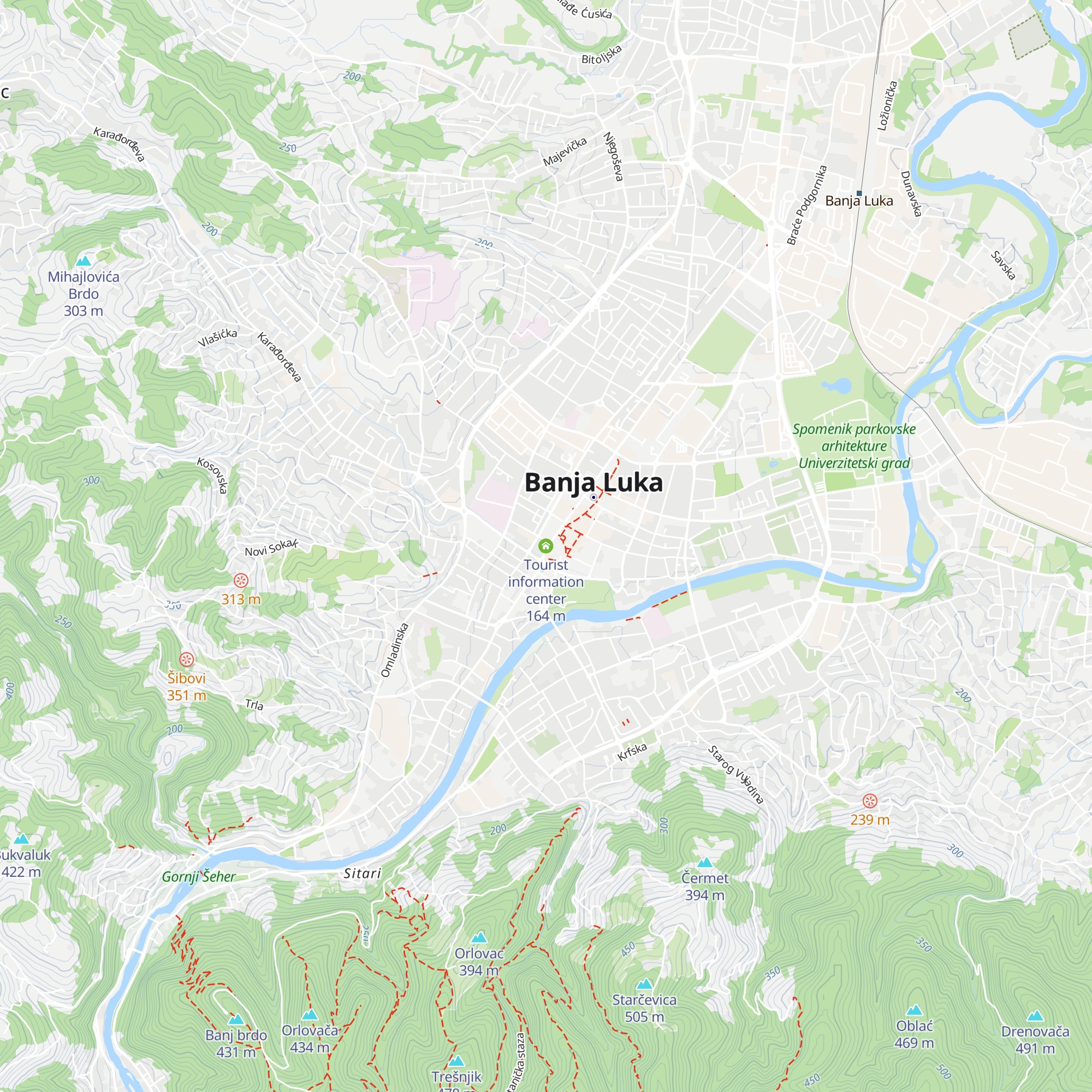 Tourist information center map