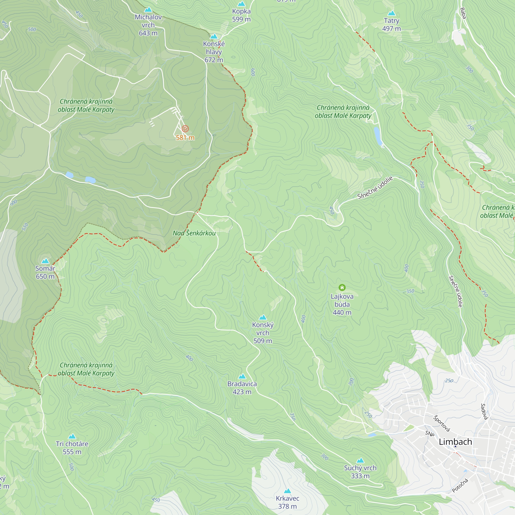 Šenkárka map
