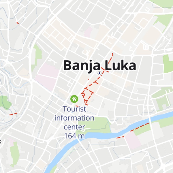 Map of Tourist information kiosk