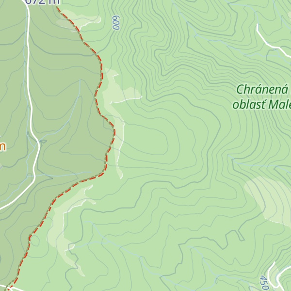 Map of Stratený kút