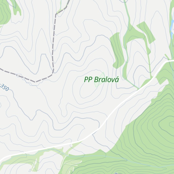 Map of Bralová [Střílky] outlook p.