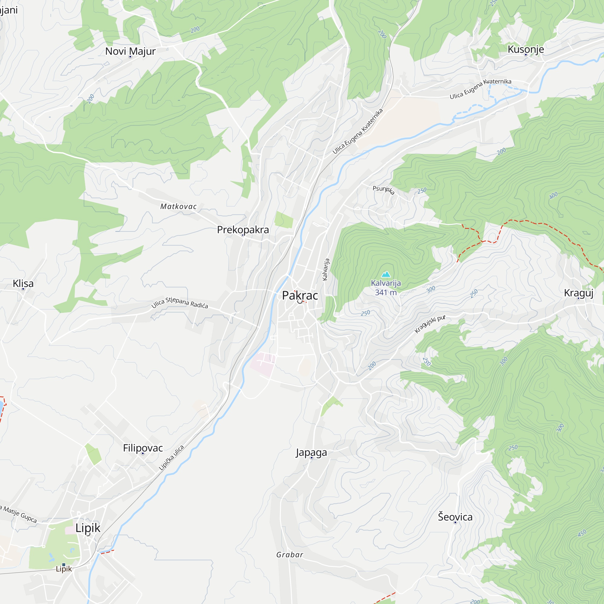 Turistički ured Grad Pakrac map