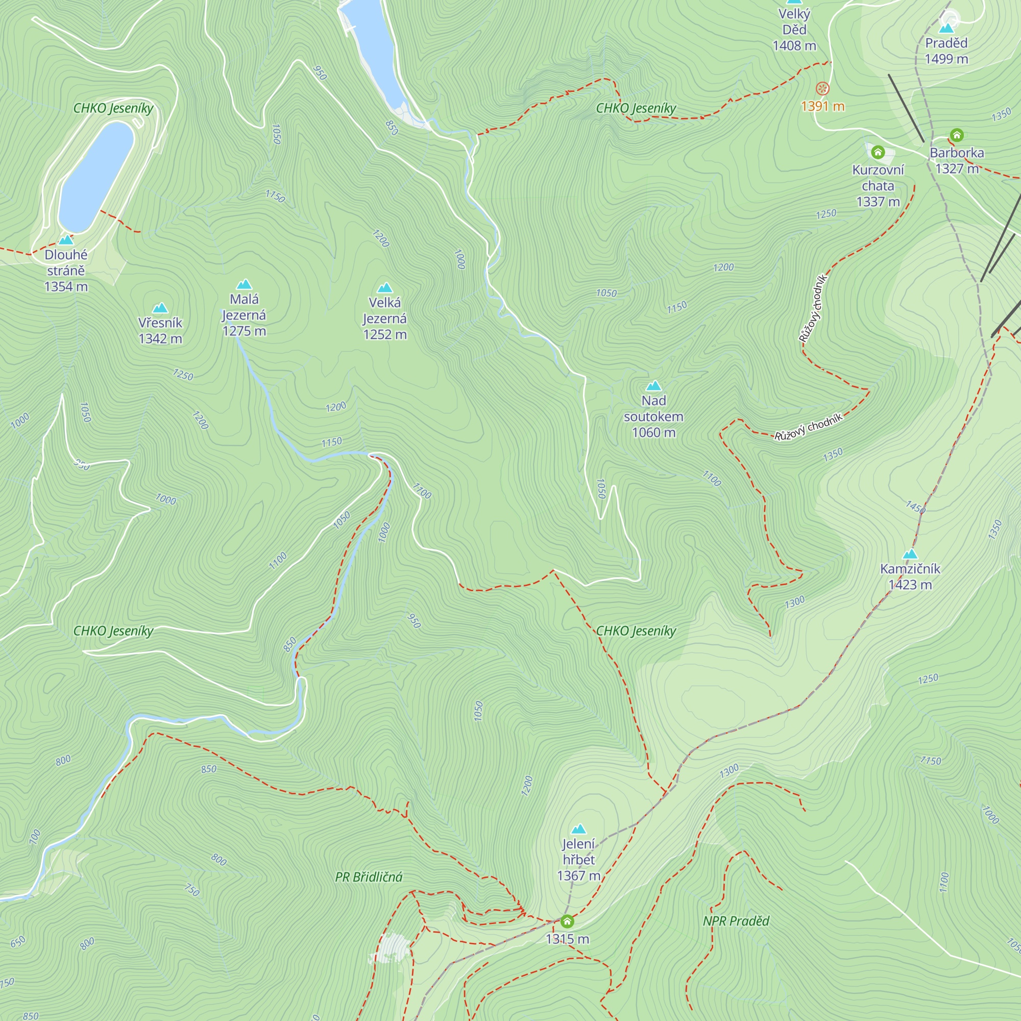 Chata Hubertka u Františkovy myslivny map