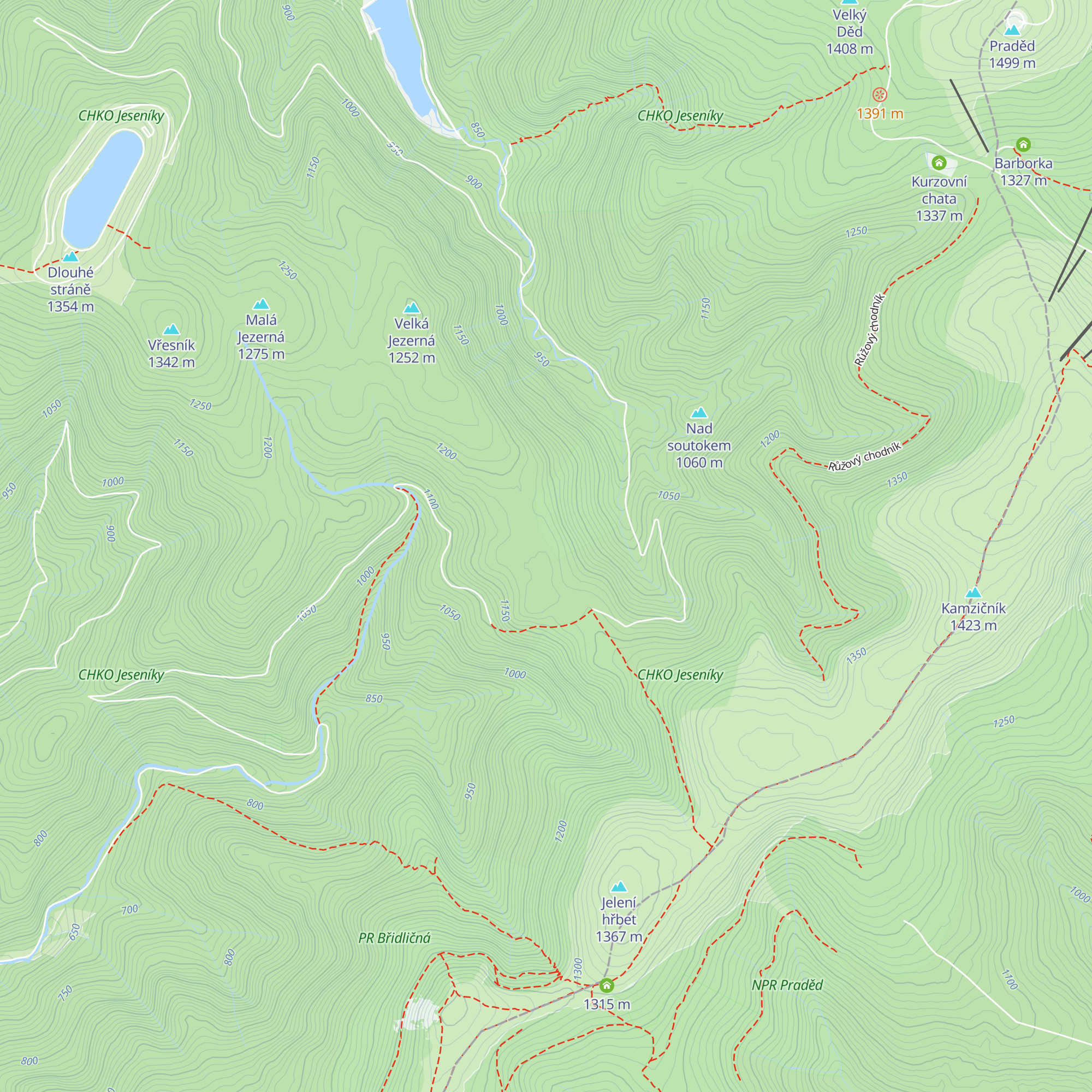 Chata Hubertka u Františkovy myslivny map