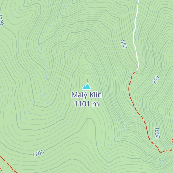 Map of Malý Klín