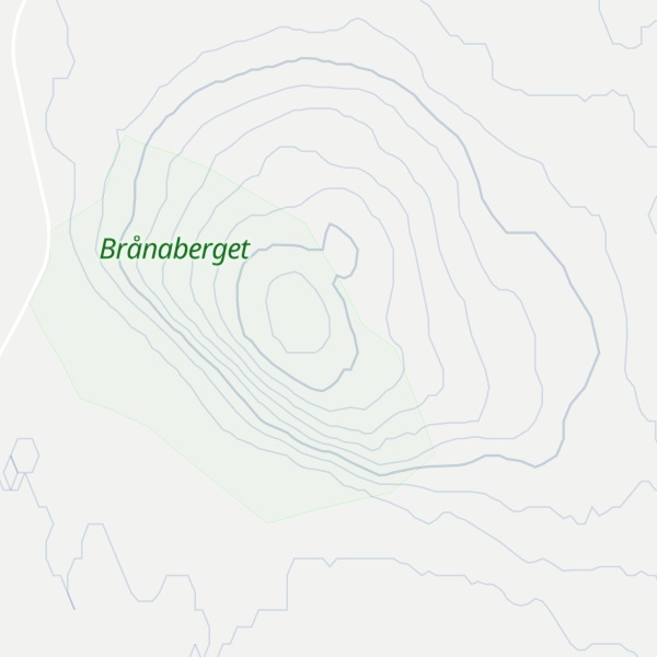 Map of Brånaberget