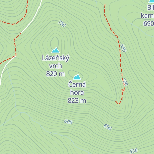 Map of Černá hora
