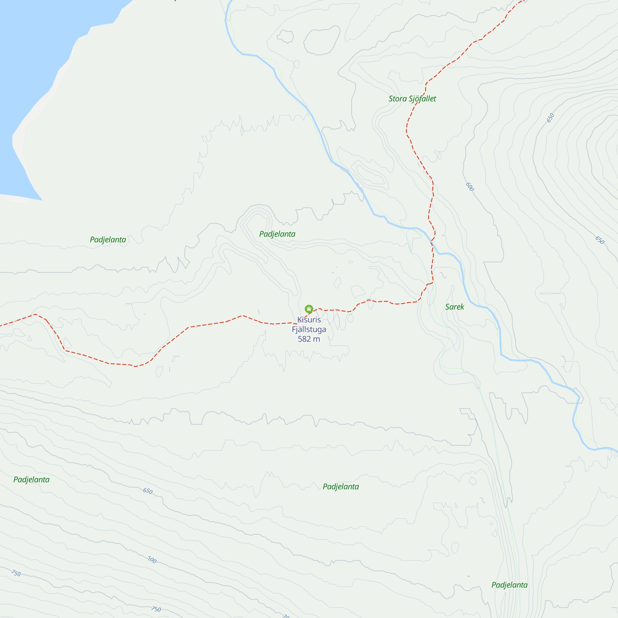 Kisuris Fjällstuga map