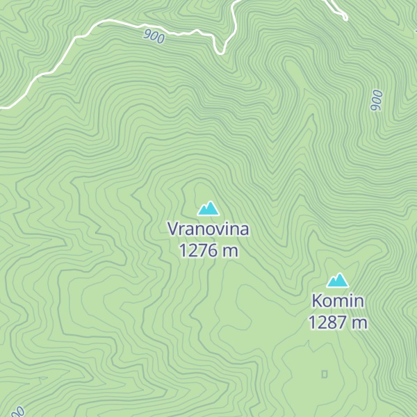 Map of Vranovina