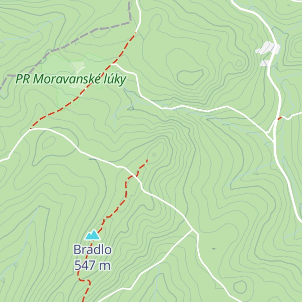 Map of Rozštípená skála