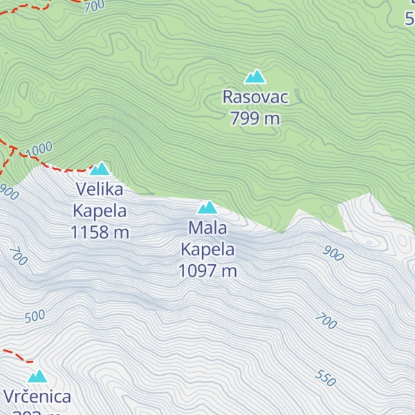 Map of Mala Kapela