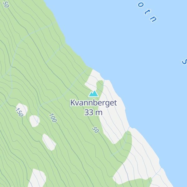 Map of Kvannberget