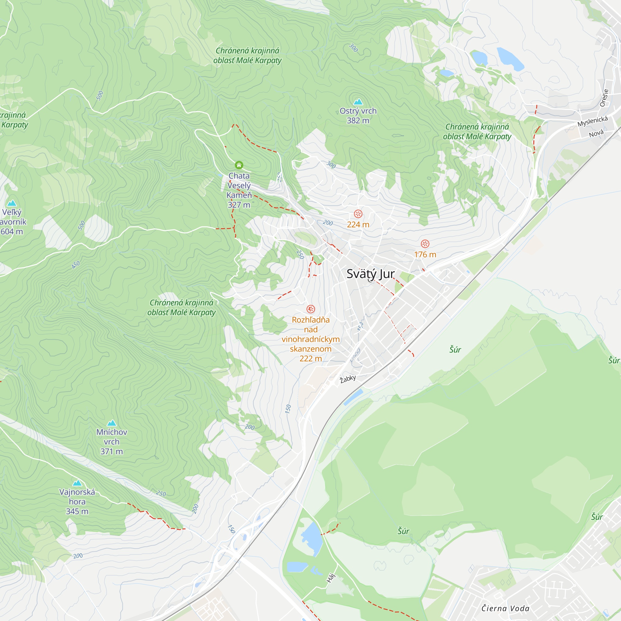 Hájnicka búda map