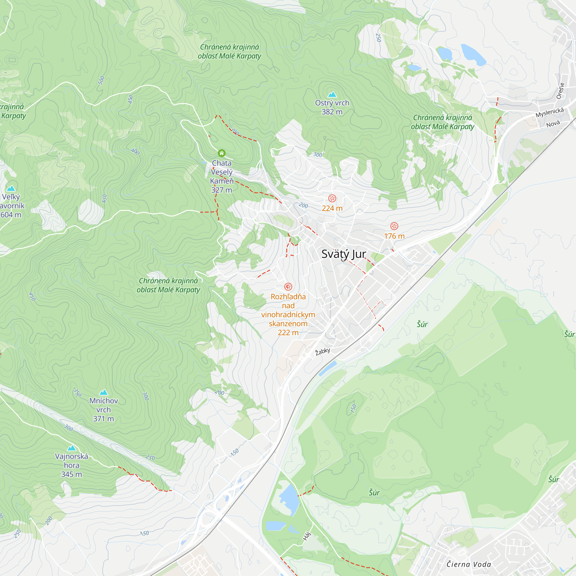 Hájnicka búda map