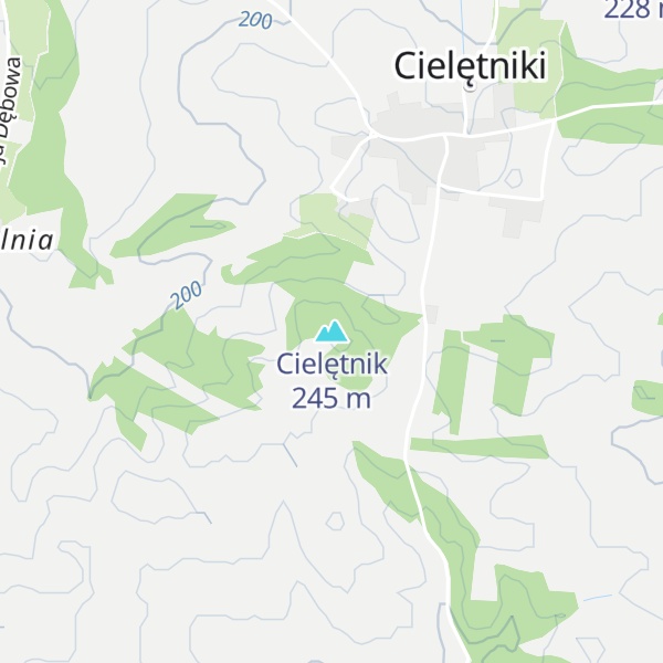 Map of Cielętnik