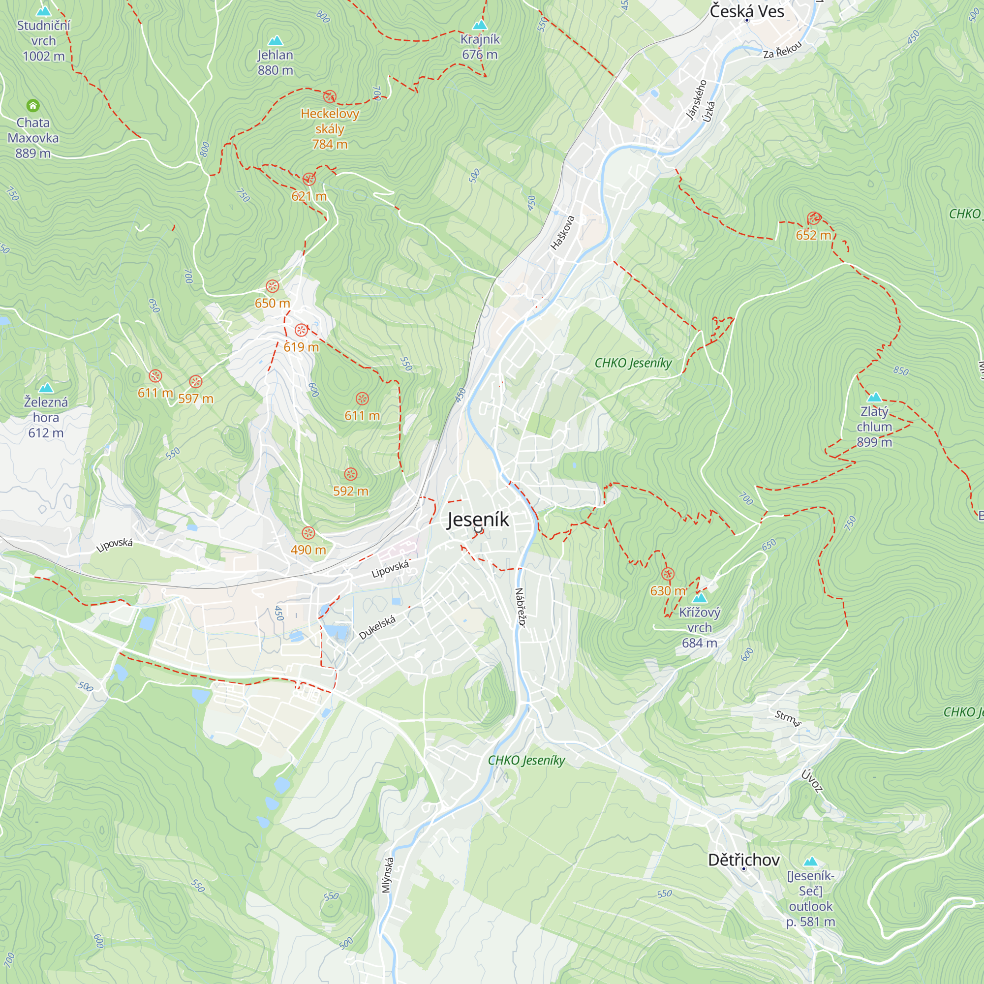 IC Katovna Jeseník map