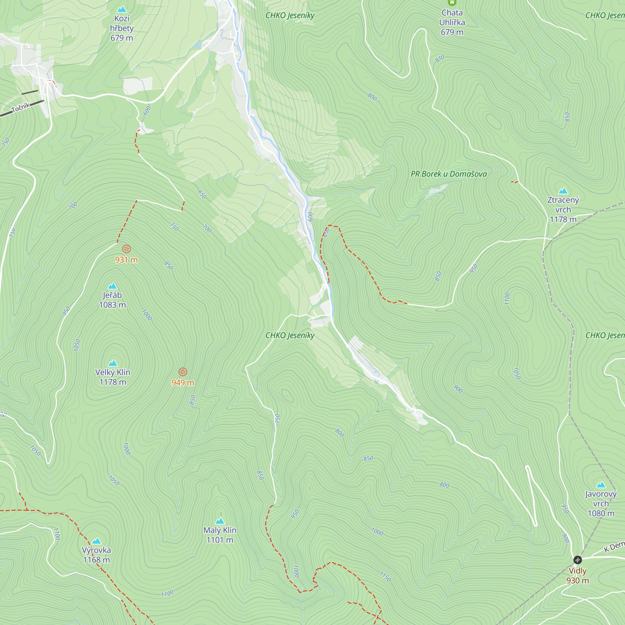 Chata Eduard map