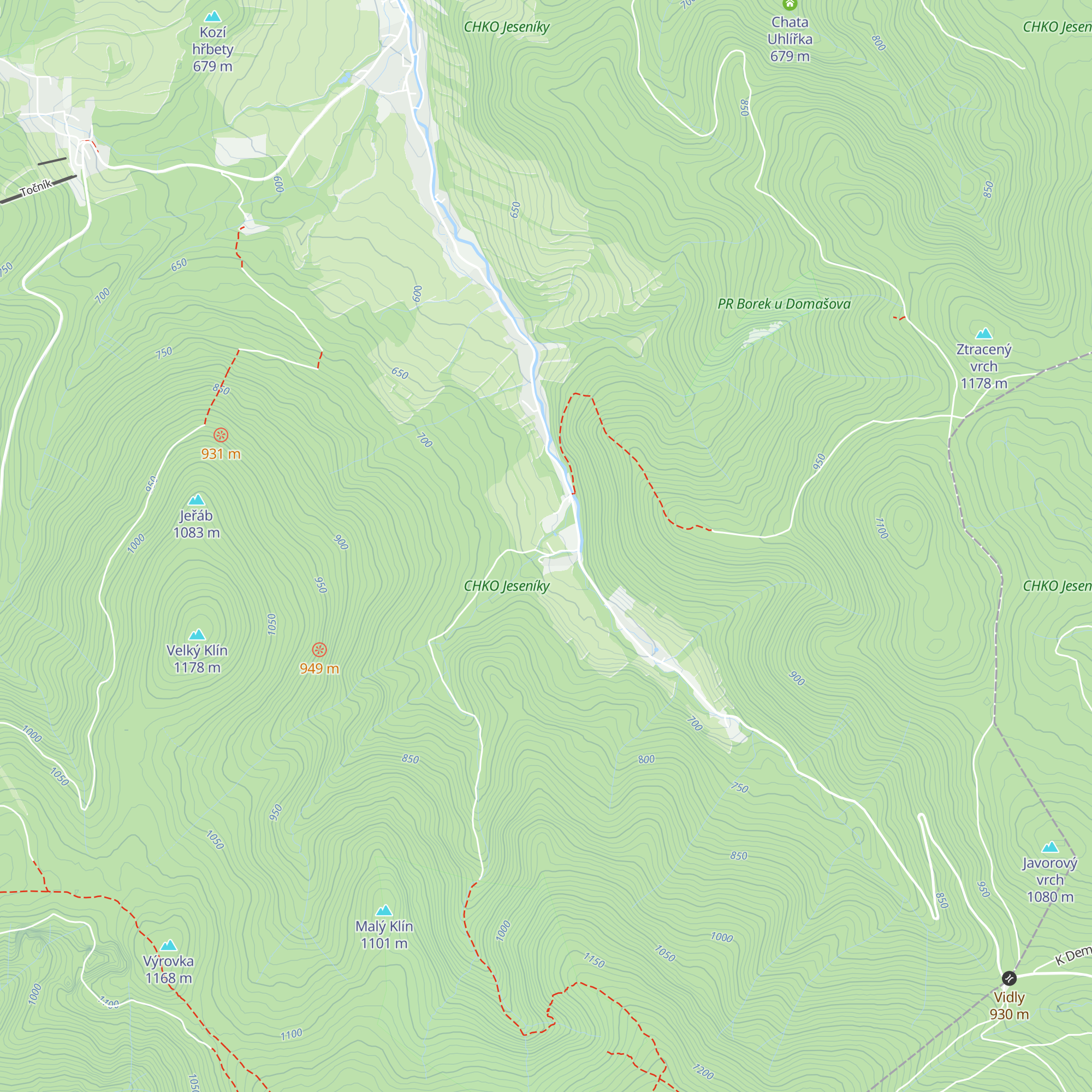 Chata Eduard map