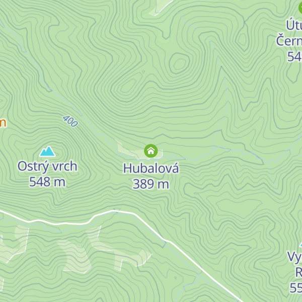 Map of Hubalová