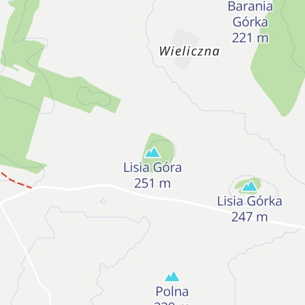Map of Lisia Góra