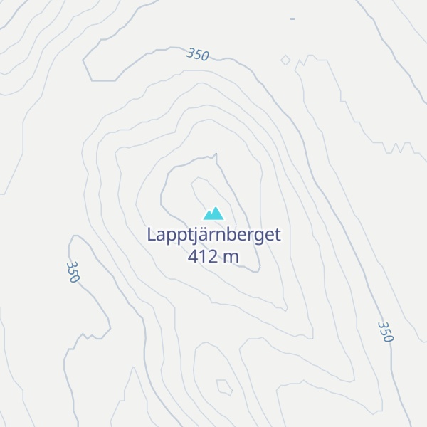 Map of Lapptjärnberget