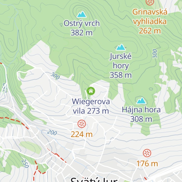 Map of Wiegerova vila