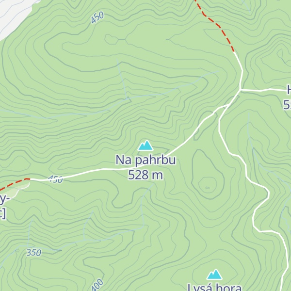 Map of Na pahrbu