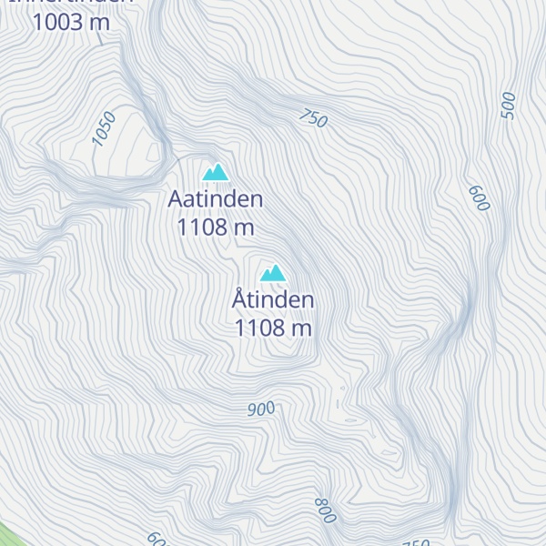 Map of Åtinden