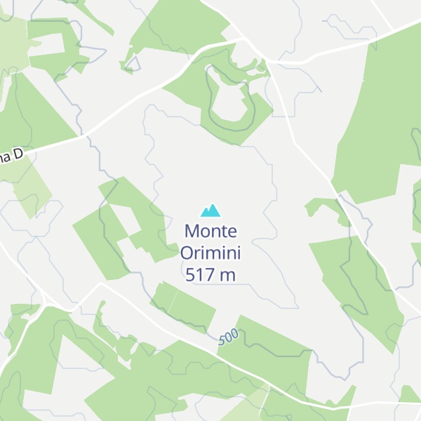 Map of Monte Orimini