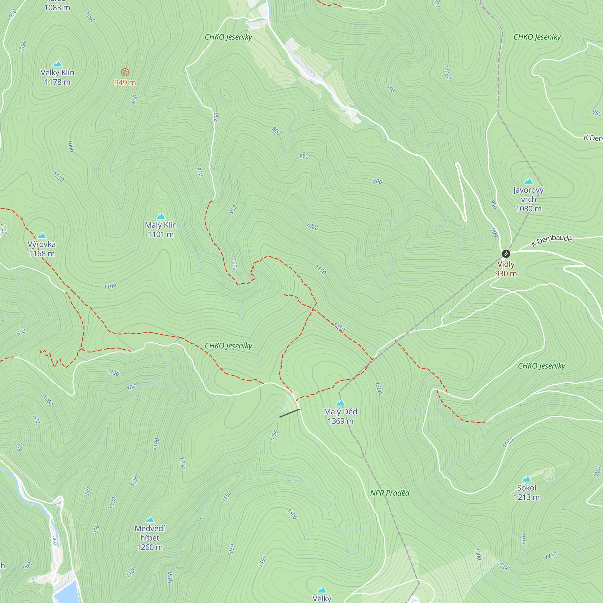 Chata Hubertka map