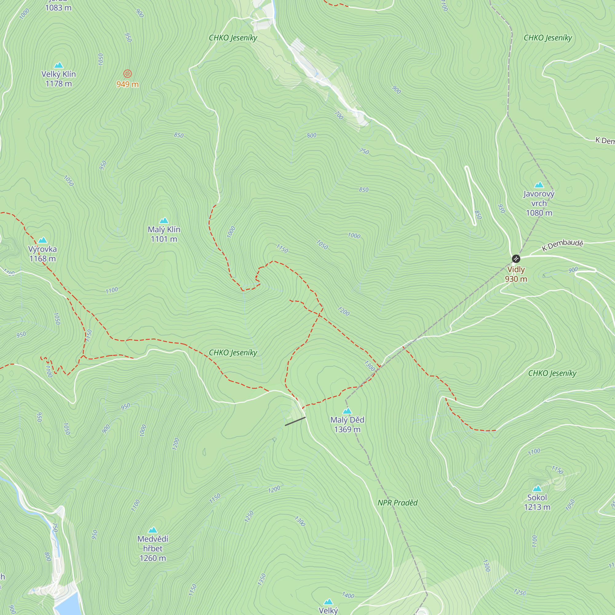 Chata Hubertka map