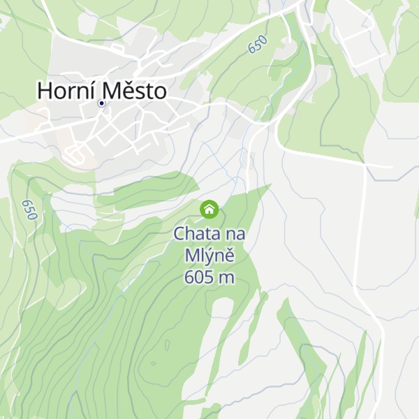 Map of Chata na Mlýně