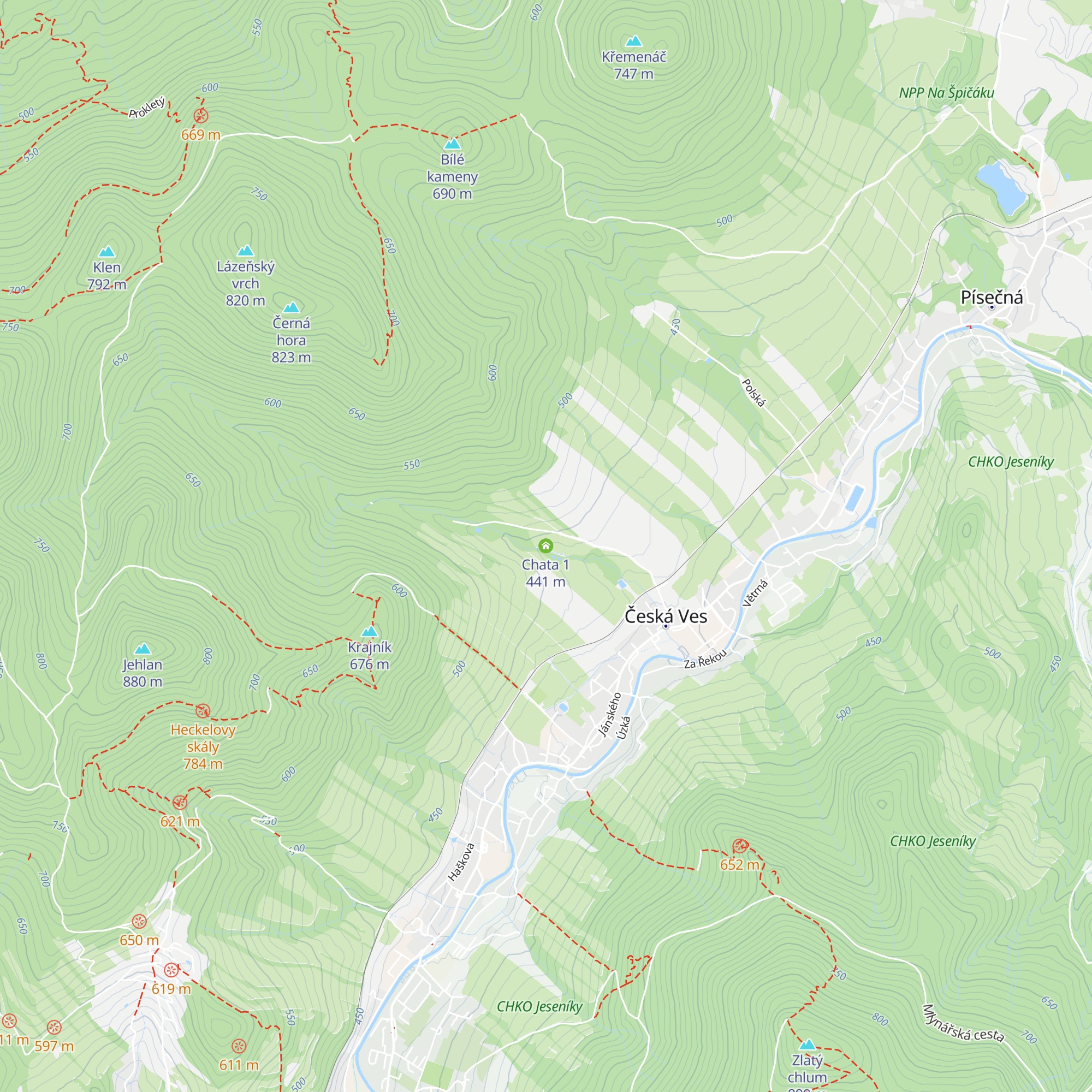 Chata 1 map