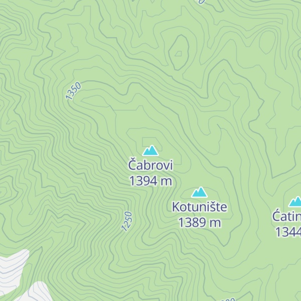 Map of Čabrovi