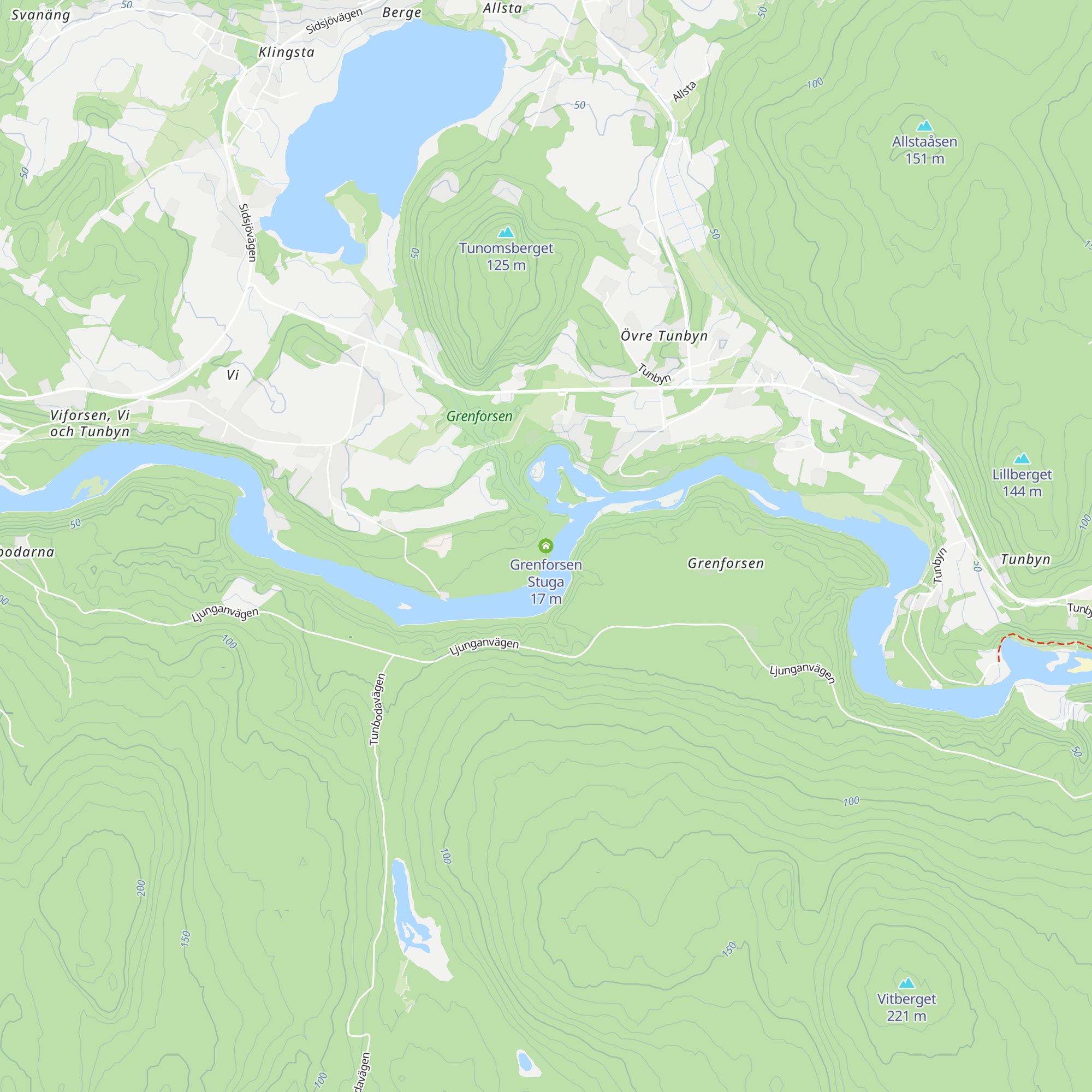 Grenforsen Stuga map